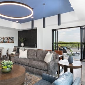 Rooftop lounge with downtown views at AVE Austin North Lamar, Texas