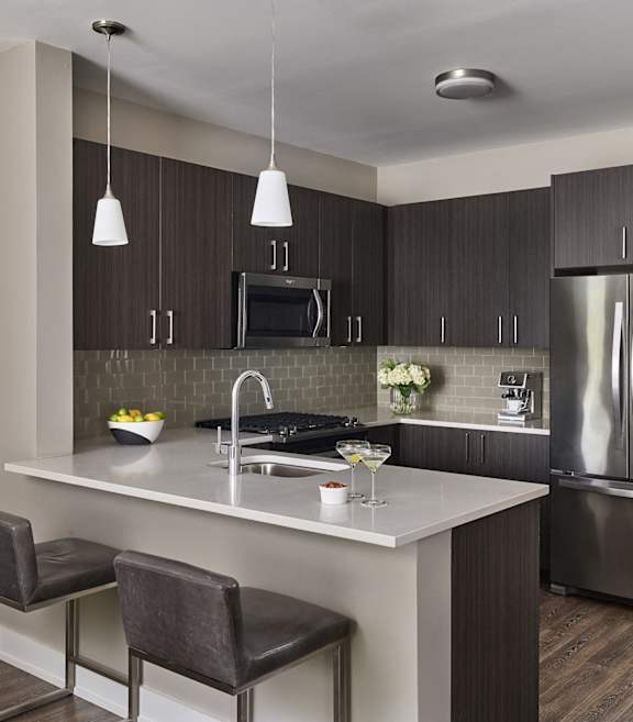 AVE Florham Park luxury apartment kitchen