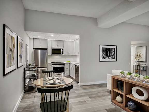 Franklin Residences view into the kitchen