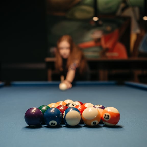 Billiards at Vista at Brighton Apartments in Brighton, Michigan 