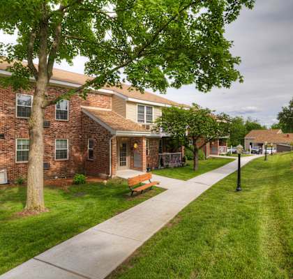 Pathway to the Apartments at Summerhill Glen, Maynard, MA