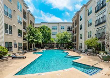 our apartments have a large swimming pool in front of our building
