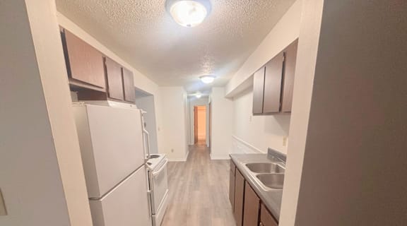 Kitchen in Lansing Apartments