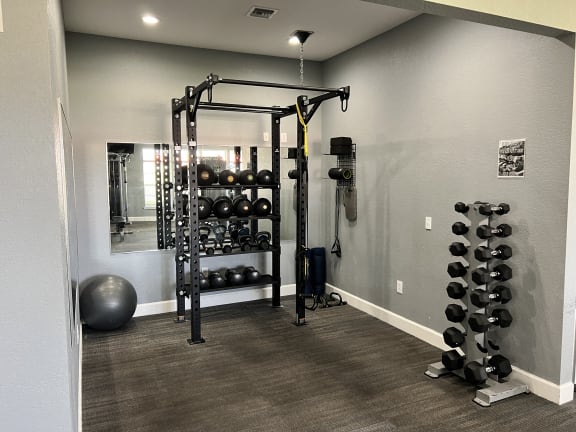 Fitness Center Free Weights at Audubon Oaks, Lakeland, 33809