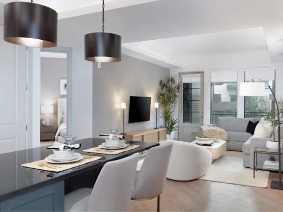 a living room with a couch and a coffee table at AVE Paradise Valley, Phoenix, 85032