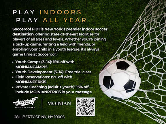 A soccer ball at MARC Apartments, New York, NY
