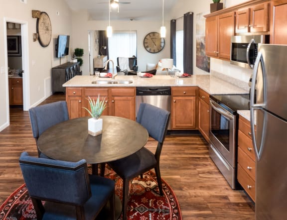 Lake Orion Michigan Apartment Rentals Redwood Lake Orion Kitchen with Granite and Stainless