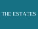 the estates logo with white text on a blue background