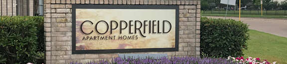 Monument sign for property