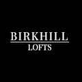 A black background with the words Birkhill lofts in white.