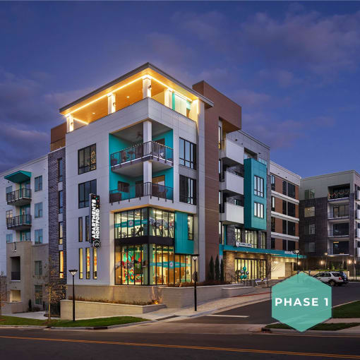 Lively and Eloquent Building at Phase 1 at Link Apartments® Montford, North Carolina