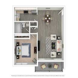 West Park Village One Bedroom - Plan B at West Park Village, Los Angeles, 90025