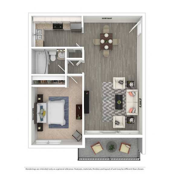 West Park Village One Bedroom - Plan B at West Park Village, Los Angeles, 90025