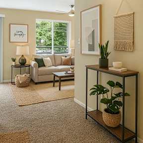 A room with a sliding glass door and a wooden floor.