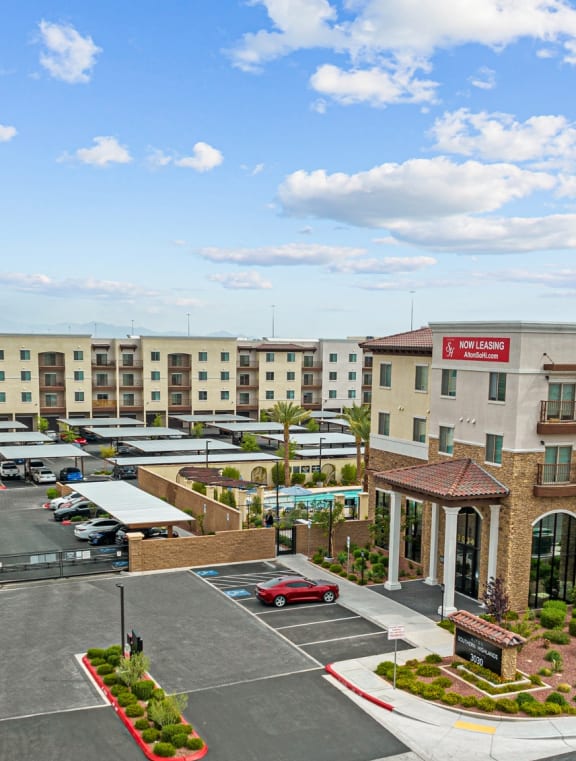 Alton Southern Highlands Apartments in Las Vegas, Nevada Clubhouse with Fireplace and Plush Reclining Seating