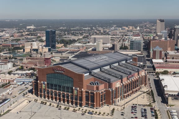 Lucas Oil Stadium at The Whit Apartments, Indianapolis, IN