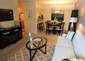 Thumbnail 4 of 11 - Decorated Living Room at Willowood Apartments, Eastlake, OH