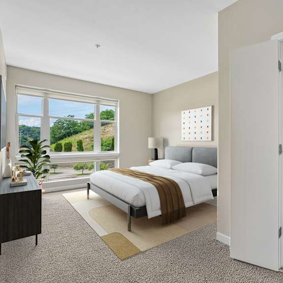 Large Bedroom at Cosmopolitan Apartments, Pittsburgh, 15237