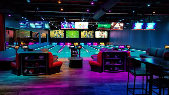 Bowling alley at The Bosk Apartment Homes, Woodbury, MN, 55125