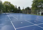 Thumbnail 11 of 26 - Sport court with tennis and foursquare