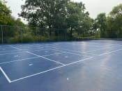 Thumbnail 10 of 26 - Sport court with tennis and foursquare