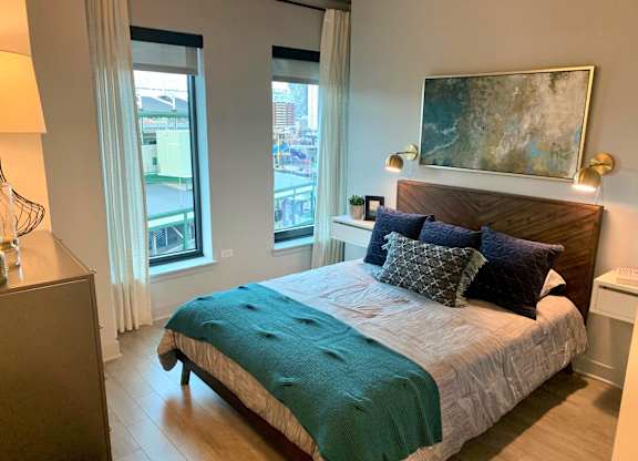 Signature Resident Bedroom at Residences at Addison Clark Apartments, Illinois