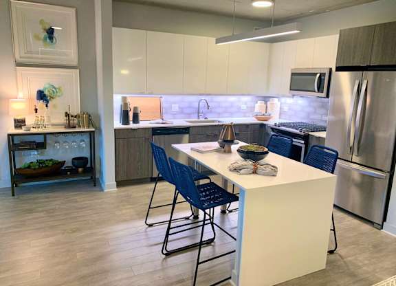 Signature Resident Kitchen at Residences at Addison Clark Apartments, Chicago