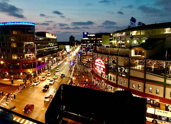 Signature Night Life at Residences at Addison Clark Apartments, Chicago, Illinois
