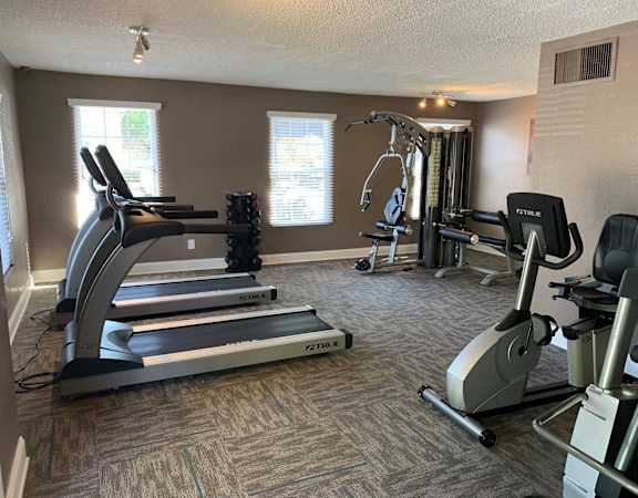 Fitness Center with Cardio Equipment at The Legacy Apartments in Tampa, FL