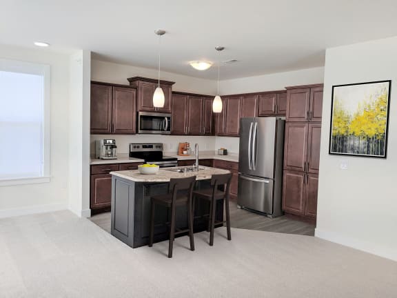 Fully Equipped Kitchen With Modern Appliances at Poplar Creek Apartments, Brookfield