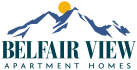 a logo for belleair view apartments apartments logo, transparent png download