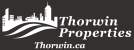 the logo for thornhill properties with the city