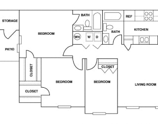 Floor Plan THREE BEDROOM