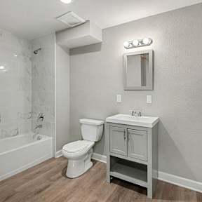 Bathroom with Bathtub at Mayfair Apartments, Missouri