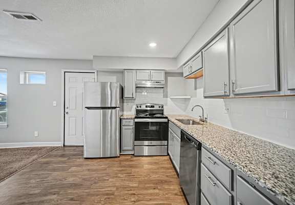 Open Kitchen at Cimarron Apartments, Independence, MO, 64052