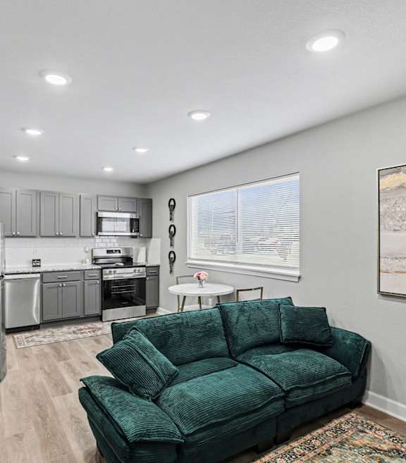 Spacious Kitchen Area at Mayfair Apartments, Missouri, 64145