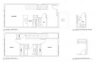 Floor Plan 2 Bed 1.5 Bath Townhome 1180