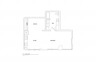 Floor Plan 1 Bed 1 Bath Live/Work 763