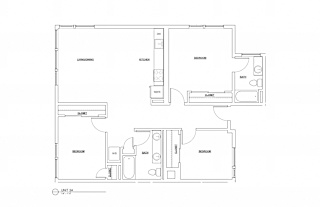 Floor Plan 3 Bed 2 Bath 1320