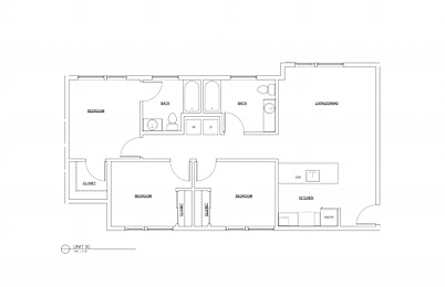 Floor Plan  3 Bed 2 Bath 1132