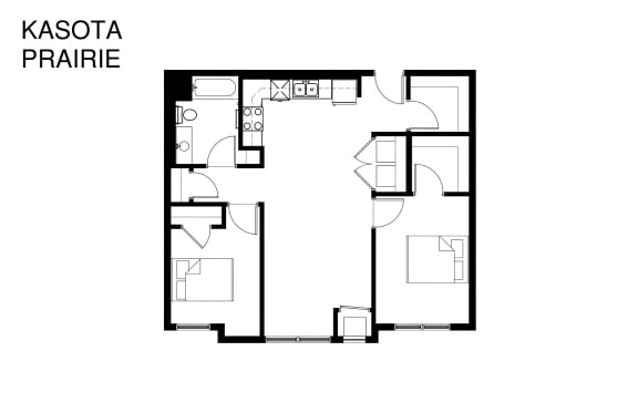 Floor Plan  2 Bedroom