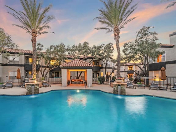 Pool at Bear Canyon Apartments in Tucson Arizona