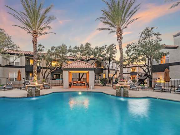 Pool at Bear Canyon Apartments in Tucson Arizona