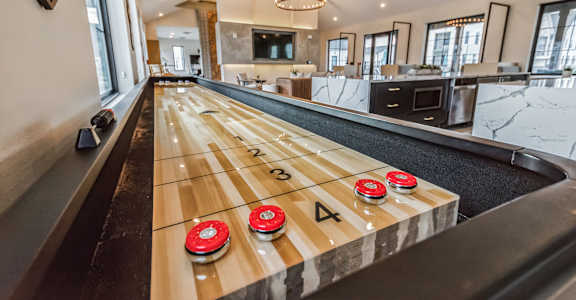 Shuffleboard table at The BLVD at Wilson Crossings, Michigan, 49418