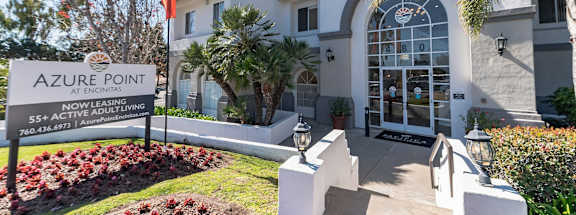 the exterior of the azure point apartment building