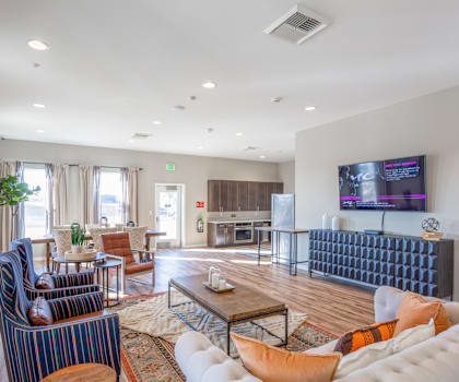 Salish Flats Apartments in Airway Heights, Washington Clubhouse Lounge