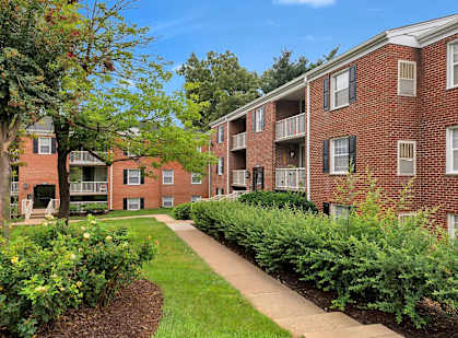 our apartments at the district feature a spacious yard and green landscaping