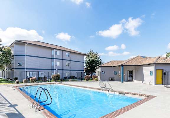 our apartments at the district feature a swimming pool