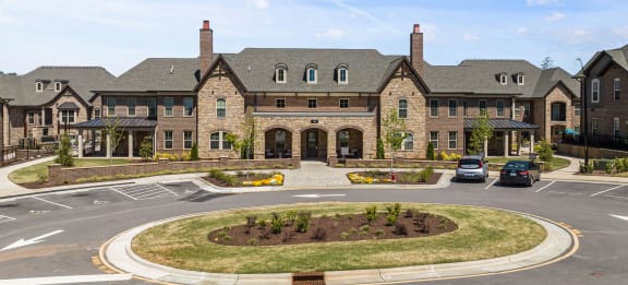 Exterior view of Griffin Weston townhomes and apartments in Cary, NC