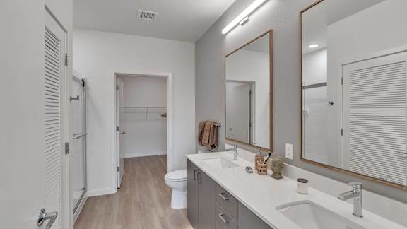 a bathroom with a sink and a mirror and a toilet